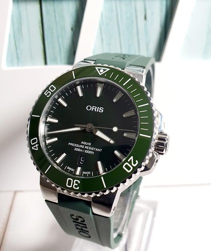 Oris aquis date 5mm men - 41.5mm, men's