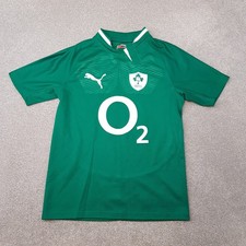 Ireland Rugby Shirt Small Green 2012/13 Home Jersey IRFU O2 Training Union