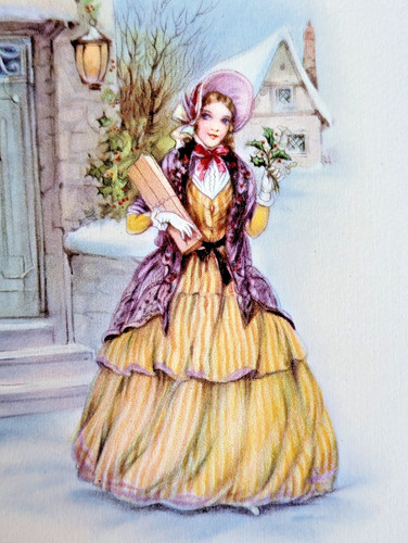 Vintage used christmas 1940 - vintage,