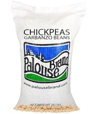 Palouse Brand Certified Glyphosate Residue Free Chickpeas | Garbanzo 25 lb 