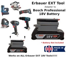 Battery Adaptor / Converter Bosch Professional 18V to 18V Erbauer EXT Tool