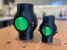 Vacuum Dust Extraction 100mm / 4'' Ball Valve Blast Gate