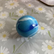 Vintage Handmade Glass Marble, JUMBO, Multi-Color, ~ 1 1/2" 0725