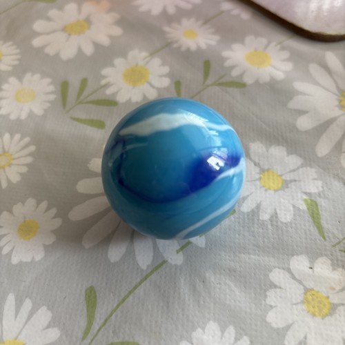 Vintage handmade glass marble - glass,