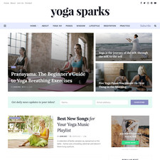 Yoga Blog Website Design with Free VPS Web Hosting and Installation