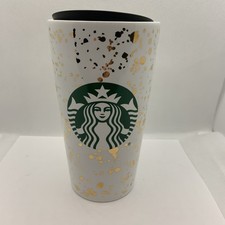 NEW Starbucks White & Gold