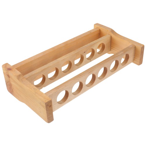 Wooden test tube rack - tube,