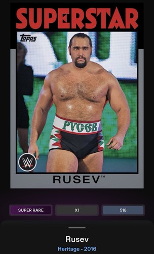 2016 topps slam digital - slam, rusev