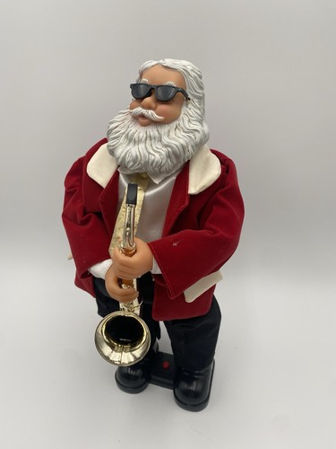 Vintage sax playing - sax, santa