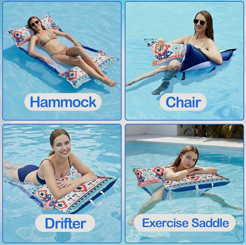 Inflatable pool float - 4-in-1,