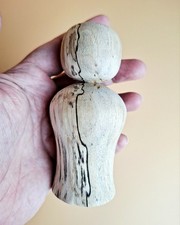 Natural Wooden beautiful unique Jumbo Peg Doll #2 decor or craft hand turned Eco