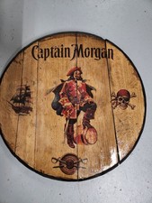 Captain Morgan Rum Whisky Barrel Top, home bar, bar sign, mancave, ready to go