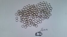 Silver Split Rings 6 mm Key Chain Links Double Loop Blanks Fishing Craft Work