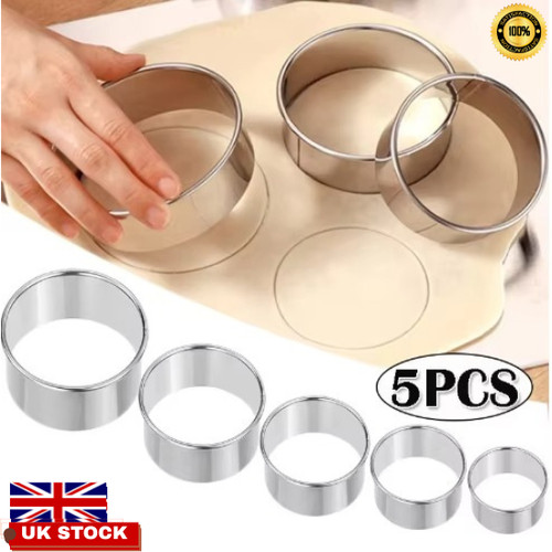 5pc stainless steel round - 5pc,