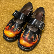 Rare Mary Jane Flame Leather