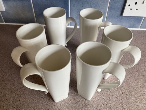 Pausa white stoneware tall - stoneware,