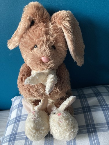 Brown bunny slippers - bunny,