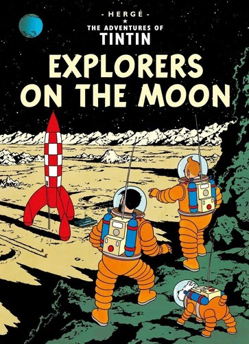 Tintin explorers moon comic - explorers, on