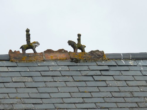 Photo 6x4 detail old roof - detail, of