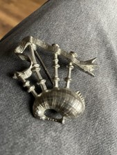 Vintage Bagpipes Brooch