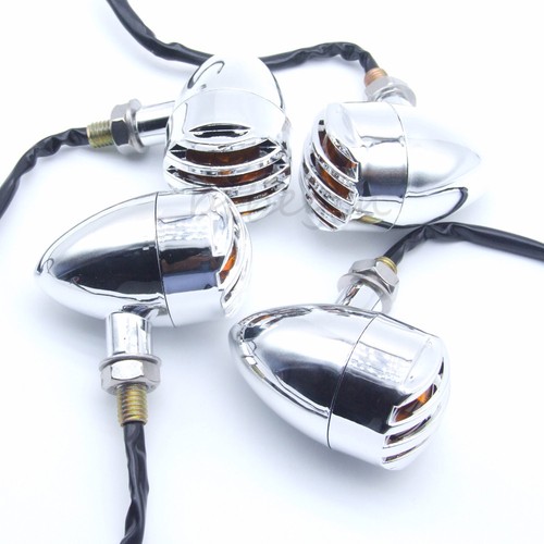 4pcs chrome led turn signal - 4pcs,