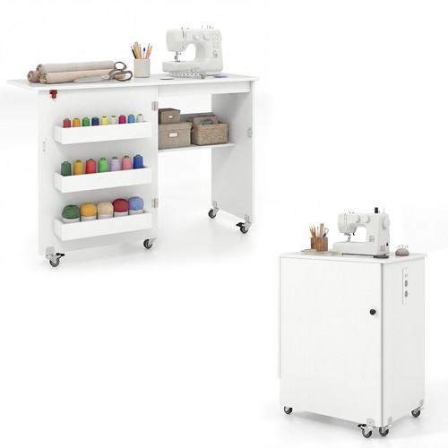 Folding sewing table rolling - folding,
