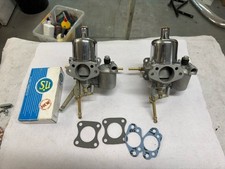 TRIUMPH TR3 TR3A H6 SU CARBURETTORS 1" 3/4 FULLY REFURBISHED CARBS AUC878
