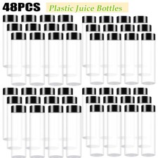 Clear Plastic Empty Bottles Reusable for Smoothie Water Sugar Juice Milk Wine UK