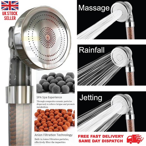 Shower head water saving ionic - water,