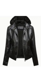 Leather Jacket Women Size 18