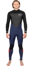 2025 Gul Mens Response 5/3mm GBS Back Zip Wetsuit - Navy / Black