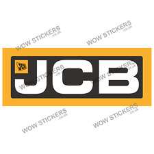 JCB Digger sticker 210x85mm car mancave van Farm laptop tractor decal