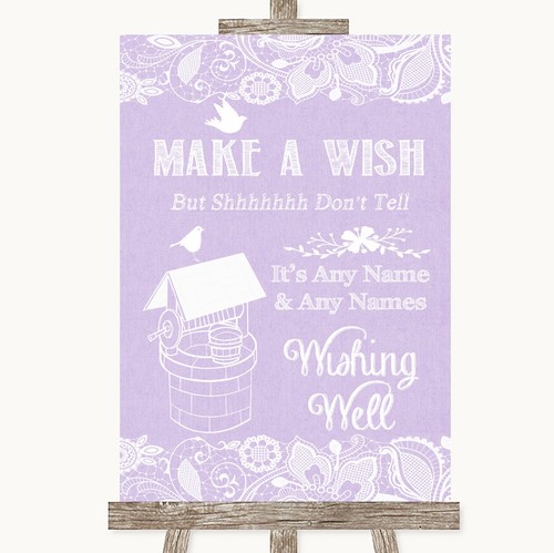 Lilac burlap lace - burlap, wishing