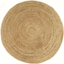 Round Rug Natural Jute Braided
