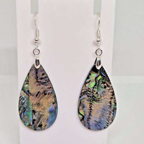 Abalone shell teardrop - shell, 925