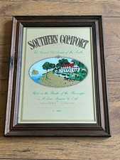 Vintage Southern Comfort Mirror  Whisky pub advertising Bar breweriana  12.7x9.7