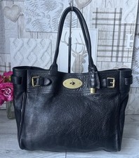 Mulberry Classic Bayswater Tote Bag Black Leather Handbag
