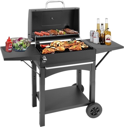 Charcoal grill with side - charcoal,