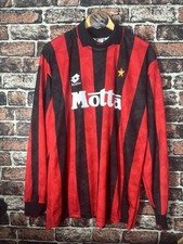 Vintage Lotto AC Milan 1993/1994 home football shirt jersey size XL LS RARE