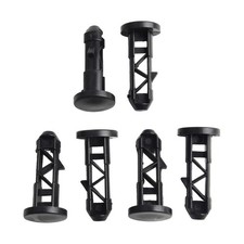 67mm x 31mm Black Plastic For