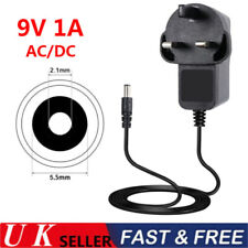 9v Power Supply UK 9v Adaptor 9v Charger 9 Volt Power Supply UK 9V 1A AC/DC PLUG