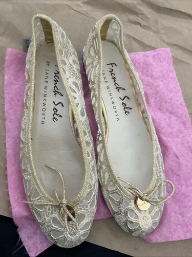 Womens french sole gold lace - sole,