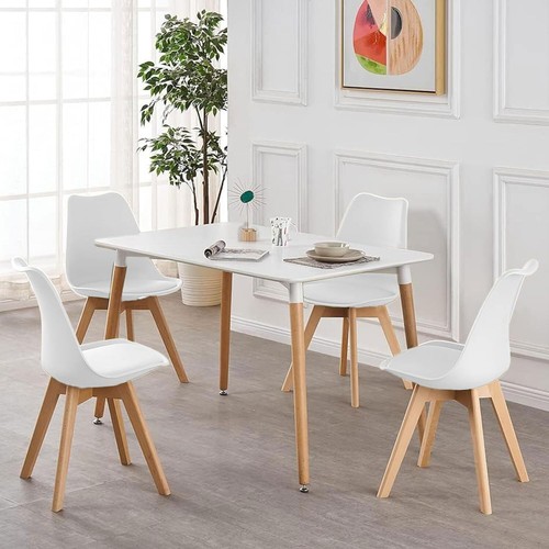 Wooden dining table - dining, and
