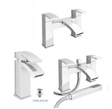 Modern chrome bathroom square - modern,