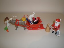 Playmobil Christmas - Santa, Sleigh, Rudolph & Toys, Immaculate.