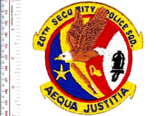 US Air Force USAF England 20th Air Police Squadron RAF Base Upper NO TARIFF