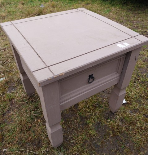 Grey painted square heavy