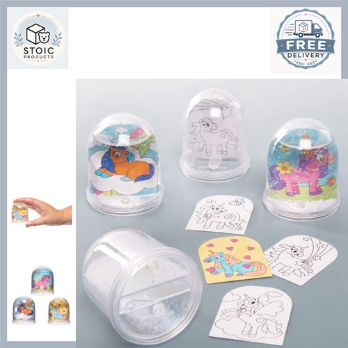 Unicorn snow globe craft kits - unicorn,
