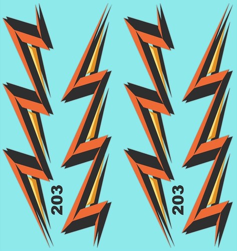 Accent decal sheet - accent, 203