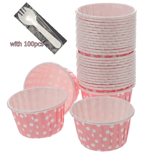 100pcs paper ice - ice, cream